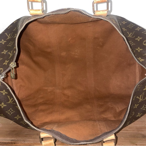 Authentic LV Louis Vuitton Monogram Keepall 50 travel duffel bag tote - Picture 7 of 15